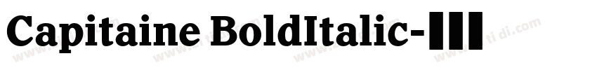 Capitaine BoldItalic字体转换